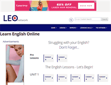Tablet Screenshot of learn-english-online.org